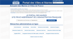 Desktop Screenshot of annuaire-mairie.fr