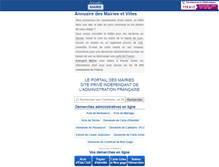 Tablet Screenshot of annuaire-mairie.fr